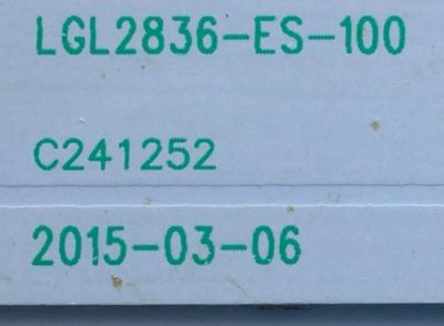 KIT DE LEDS PARA TV SUMMIT / NUMERO DE PARTE LGL2836-ES-100 / C241252 / 20150420-PHL-BZ-3-F5-LH530HHK03-2-14 / PANEL ST2751A02-1 VER.2.2 / MODELO LE2836 - Imagen 3
